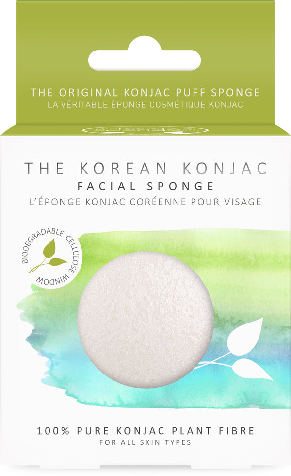 100% Pure Konjac Premium Facial Puff Sponge