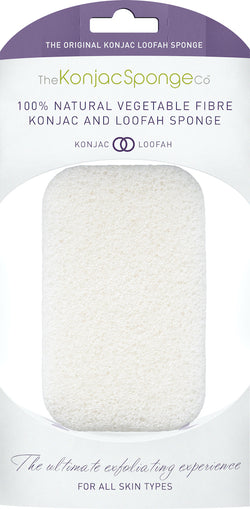 100% Pure Konjac Loofah Medley Body Sponge