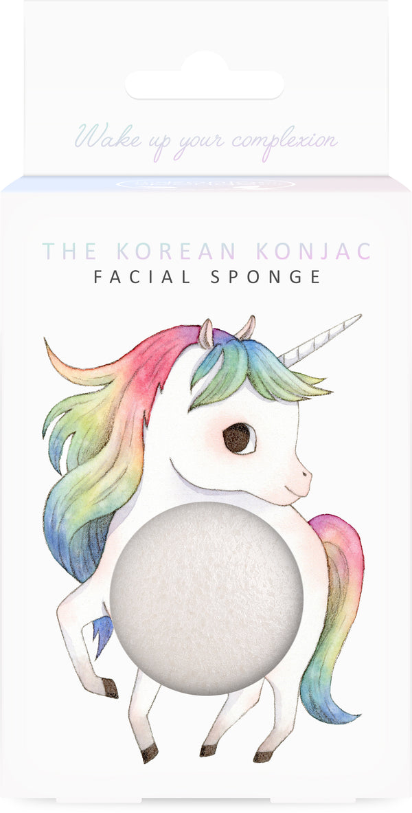 Mythical Prancing Unicorn Konjac Face Sponge & Hook 100% Pure