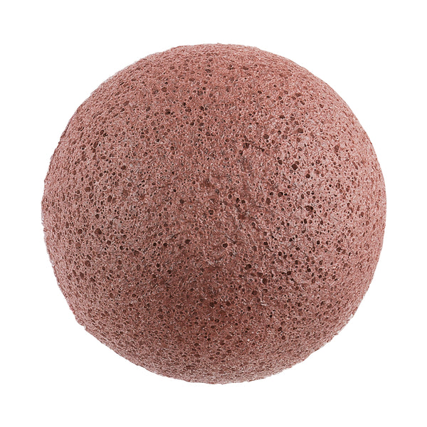 Konjac Facial Puff Sponge With French Red Clay In Pouch Packaging