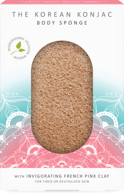 The Mandala Pink Clay Body Sponge