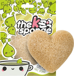 The K Sponge Green Tea and Konjac Heart