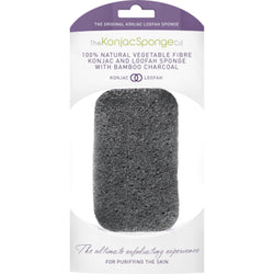 Konjac Loofah Medley Body Sponge With Bamboo Charcoal